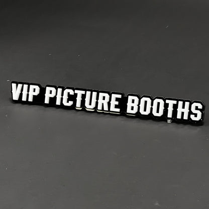 1PC VIP PICTURE BOOTHS 3D Acrylic Badge - Car Truck Emblem Fender Sticker