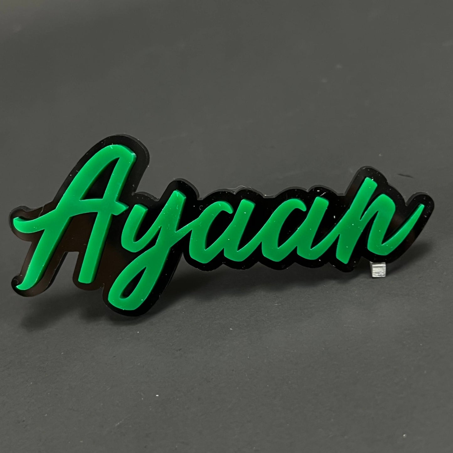1PC Ayaan 3D Acrylic Badge - Car Truck Emblem Fender Tailgate Trunk Sticker