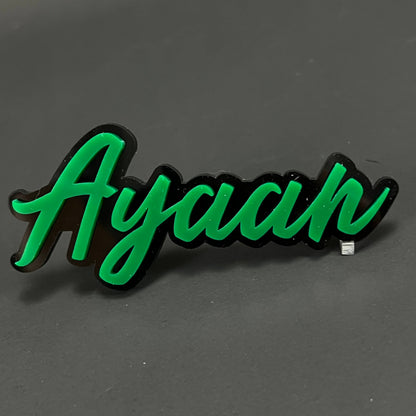 1PC Ayaan 3D Acrylic Badge - Car Truck Emblem Fender Tailgate Trunk Sticker
