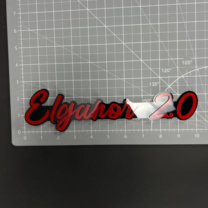 1PC Elganor 2.0 3D Acrylic Badge - Car Truck Emblem Fender Sticker