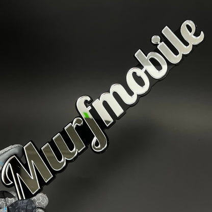1PC Murfmobile 3D Acrylic Badge - Car Truck Emblem Fender Tailgate Trunk Sticker