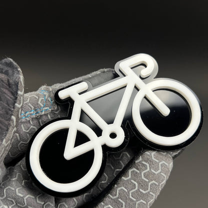 1PC Bicycle 3D Acrylic Badge - Car Truck Emblem Fender Tailgate Trunk Sticker
