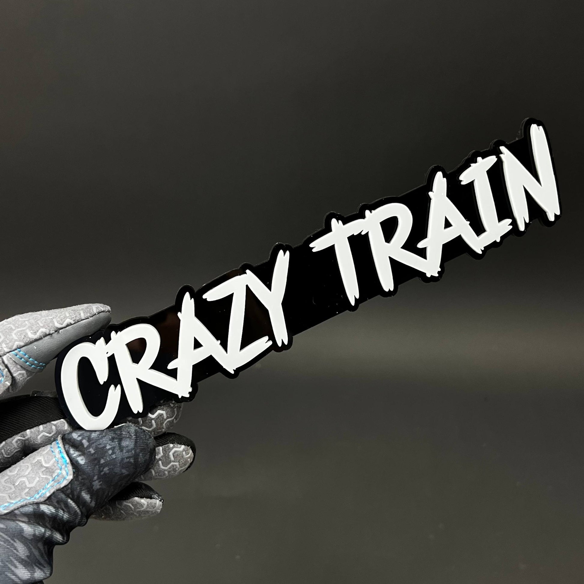1PC Crazy Train 3D Acrylic Badge - Car Truck Emblem Fender Sticker