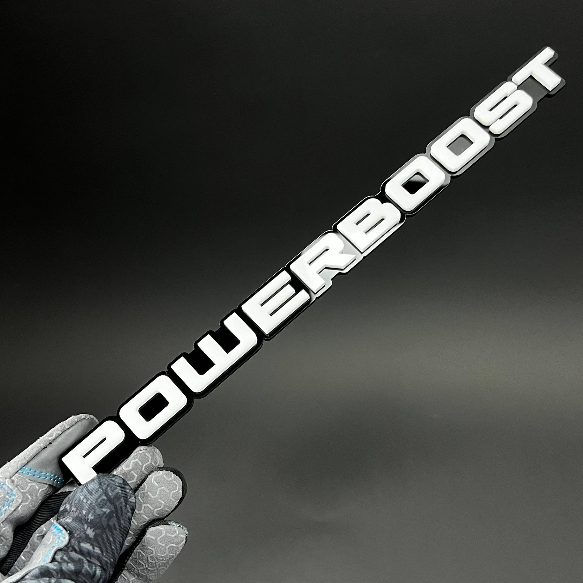 1PC POWERBOOST 3D Acrylic Badge - Car Truck Emblem Fender Tailgate Trunk Sticker