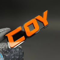 1PC COY 3D Acrylic Badge - Car Truck Emblem Fender Tailgate Trunk Sticker