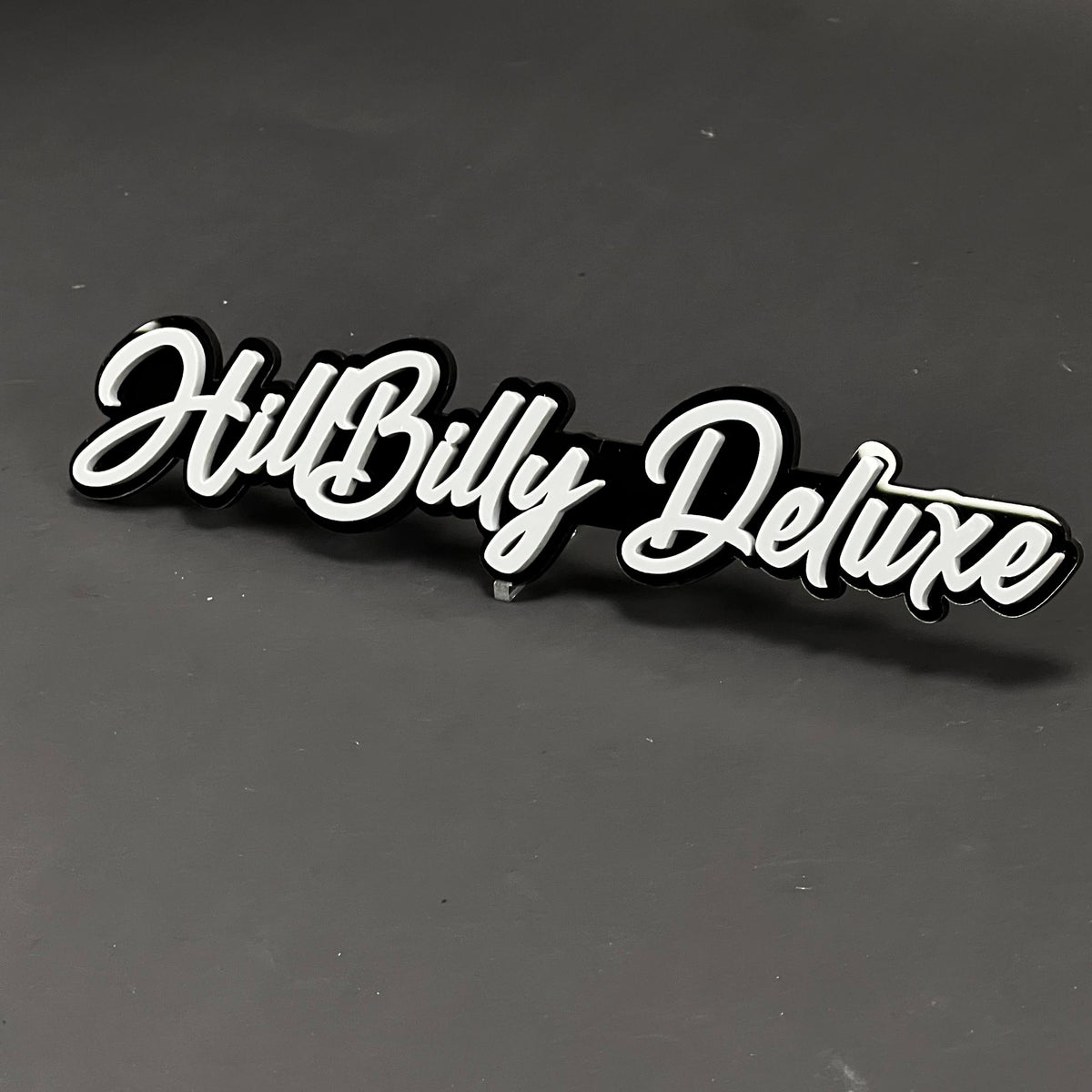1PC HillBilly Deluxe 3D Acrylic Badge - Car Truck Emblem Fender Sticker