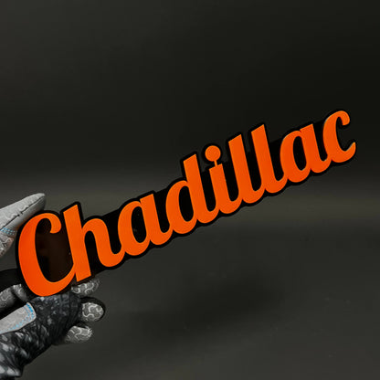 1PC Chadillac 3D Acrylic Badge - Car Truck Emblem Fender Tailgate Trunk Sticker