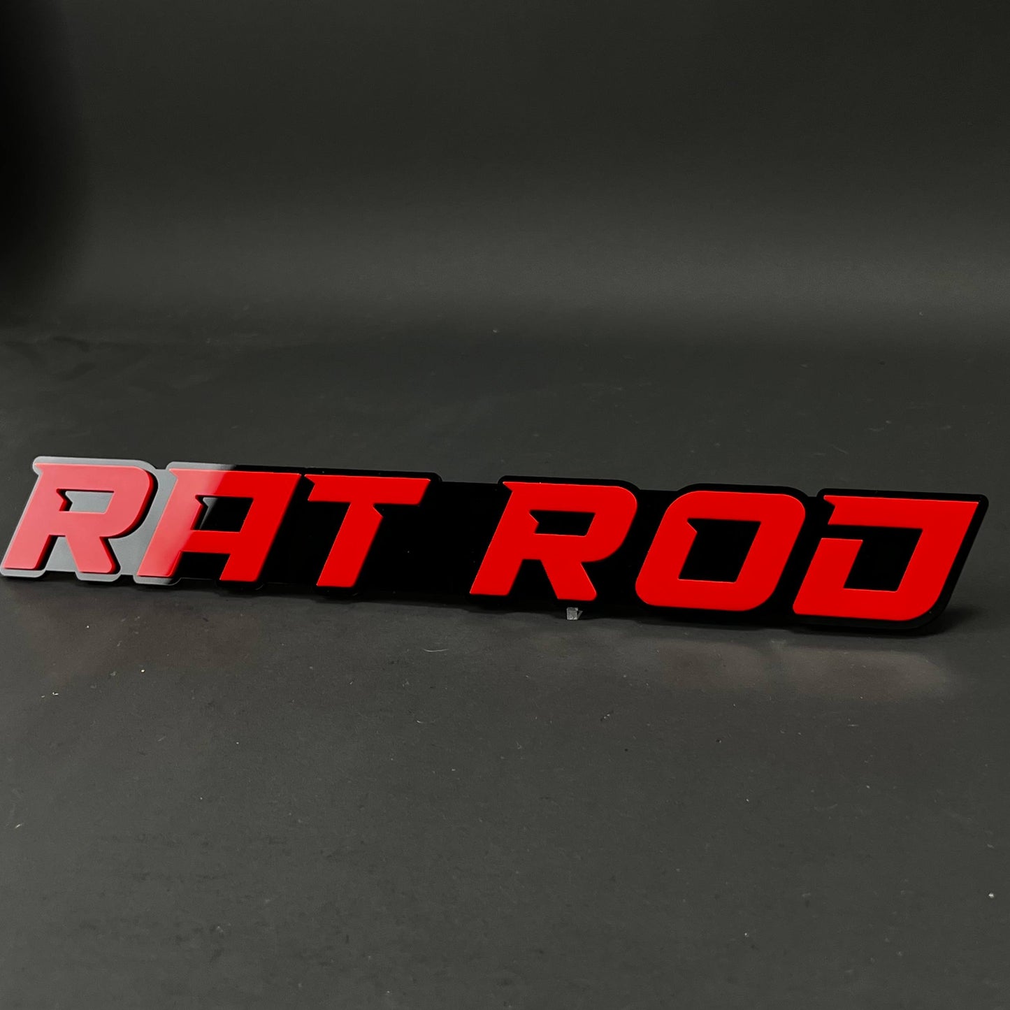 1PC RAT ROD 3D Acrylic Badge - Car Truck Emblem Fender Tailgate Trunk Sticker