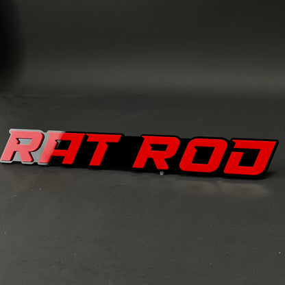 1PC RAT ROD 3D Acrylic Badge - Car Truck Emblem Fender Tailgate Trunk Sticker