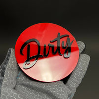1PC Dirty 3D Acrylic Badge - Car Truck Emblem Fender Tailgate Trunk Sticker