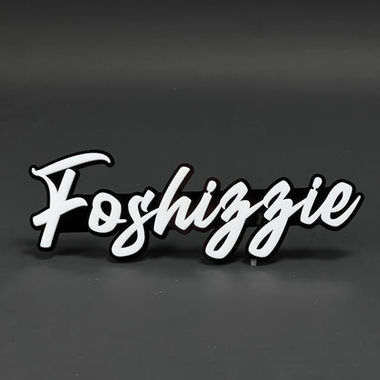 1PC Foshizzie 3D Acrylic Badge - Car Truck Emblem Fender Tailgate Trunk Sticker