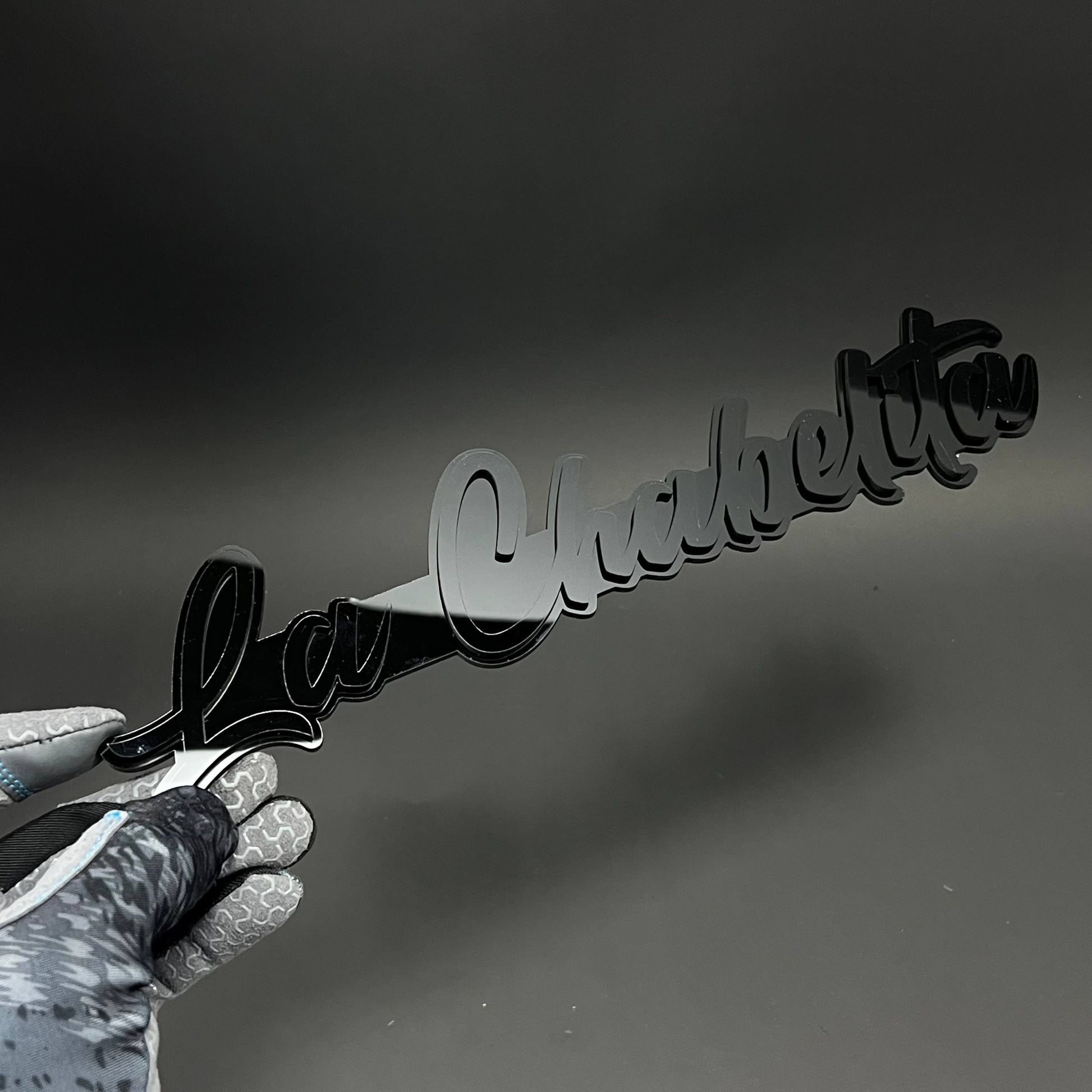 1PC La Chulelita 3D Acrylic Badge - Car Truck Emblem Fender Sticker
