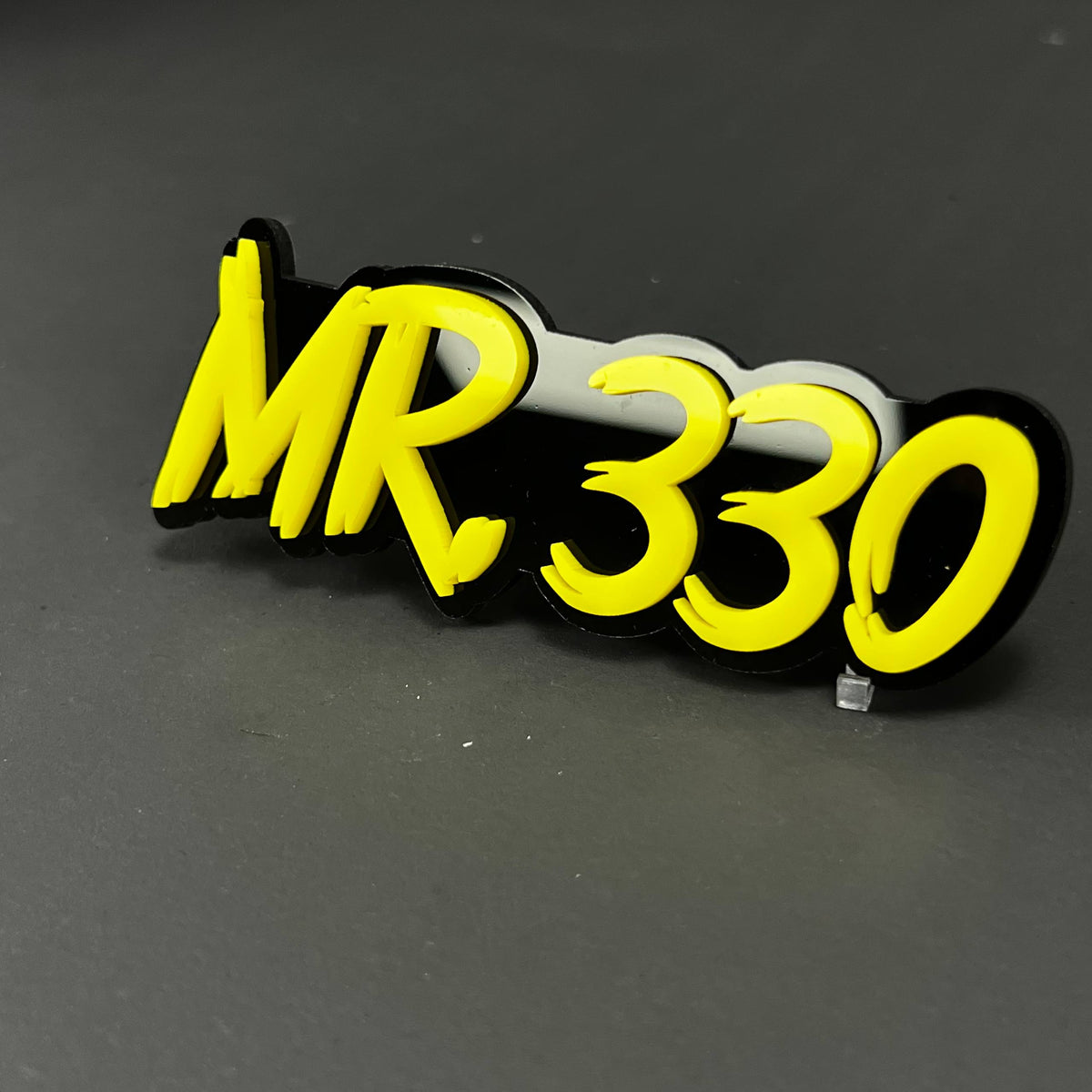 1PC MR. 330 3D Acrylic Badge - Car Truck Emblem Fender Tailgate Trunk Sticker