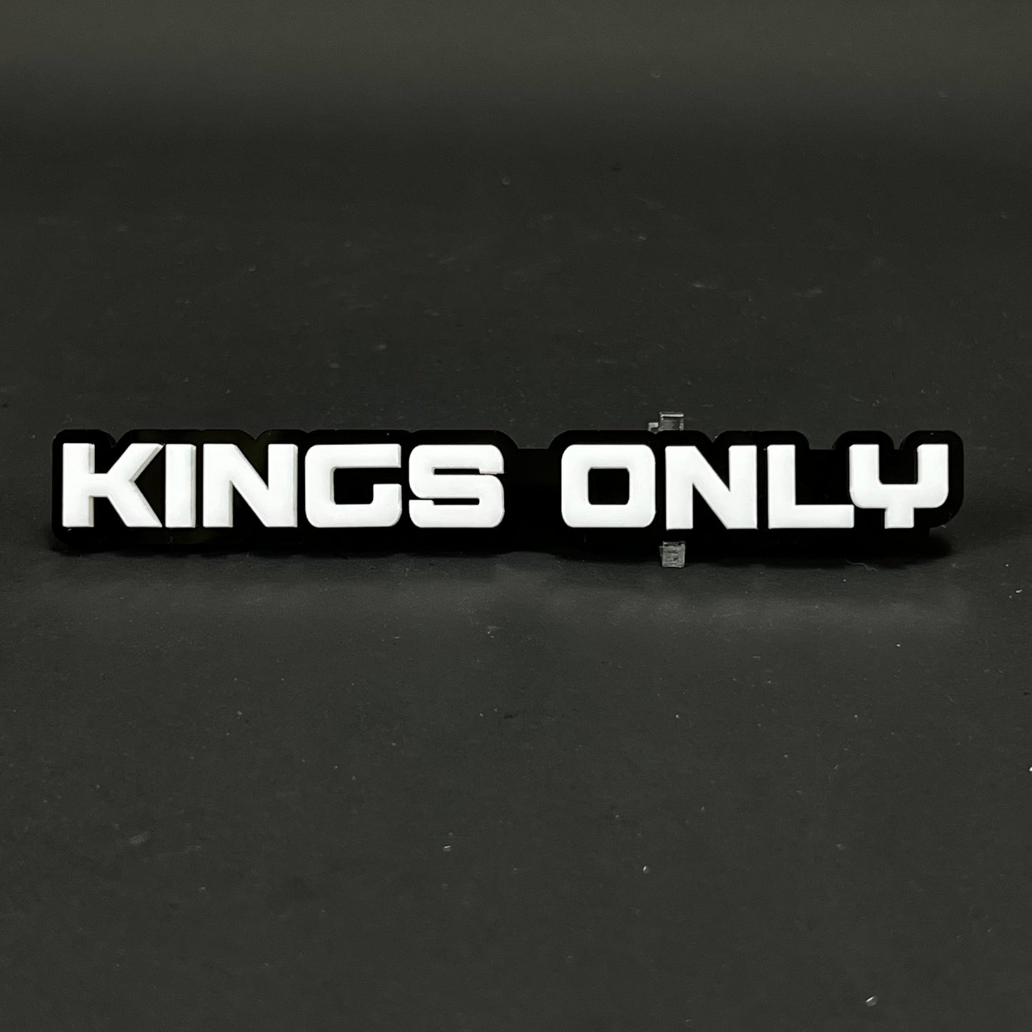 1PC KINGS ONLY 3D Acrylic Badge - Car Truck Emblem Fender Tailgate Trunk Sticker