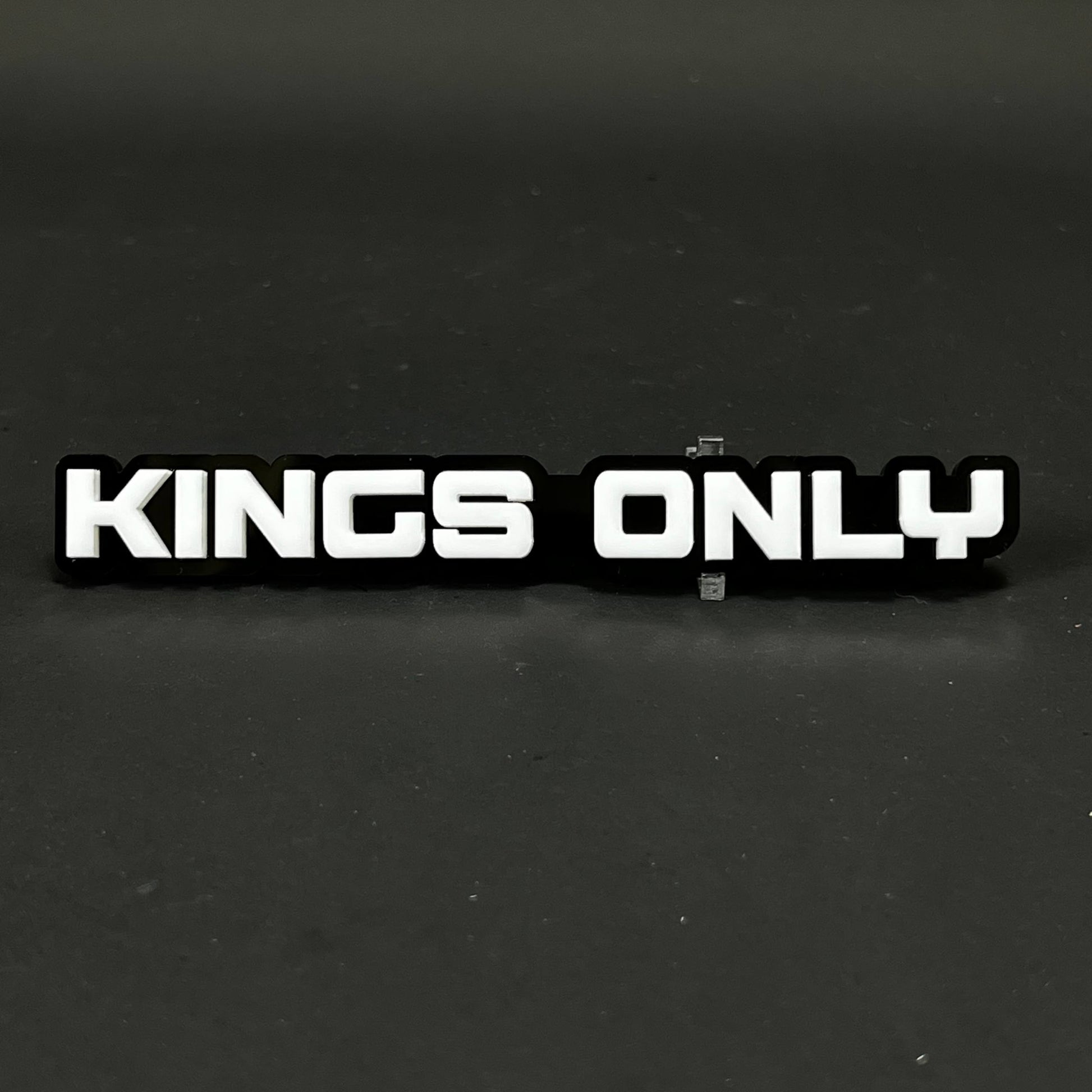 1PC KINGS ONLY 3D Acrylic Badge - Car Truck Emblem Fender Tailgate Trunk Sticker