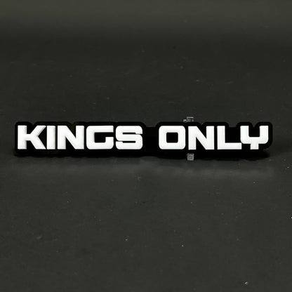 1PC KINGS ONLY 3D Acrylic Badge - Car Truck Emblem Fender Tailgate Trunk Sticker