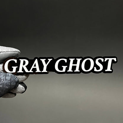 1PC GRAY GHOST 3D Acrylic Badge - Car Truck Emblem Fender Tailgate Trunk Sticker