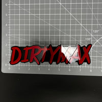 1PC DIRTYMAX 3D Acrylic Badge - Car Truck Emblem Fender Tailgate Trunk Sticker