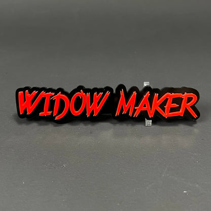1PC WIDOW MAKER 3D Acrylic Badge - Car Truck Emblem Fender Sticker