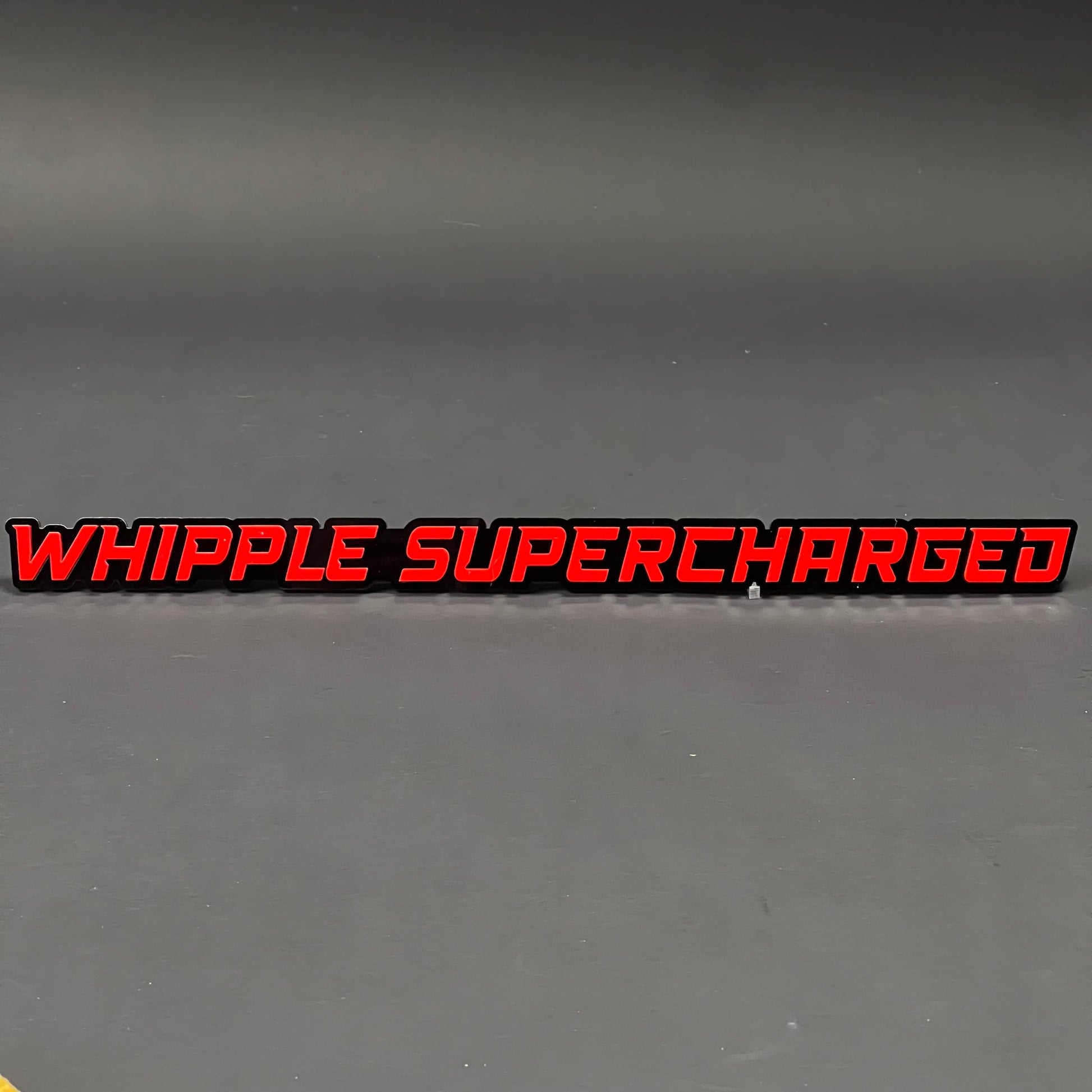1PC WHIPPLE SUPERCHARGED 3D Acrylic Badge - Car Truck Emblem Fender Sticker