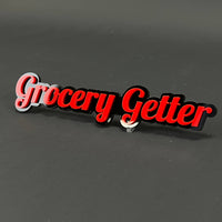 1PC Grocery Getter 3D Acrylic Badge - Car Truck Emblem Fender Sticker