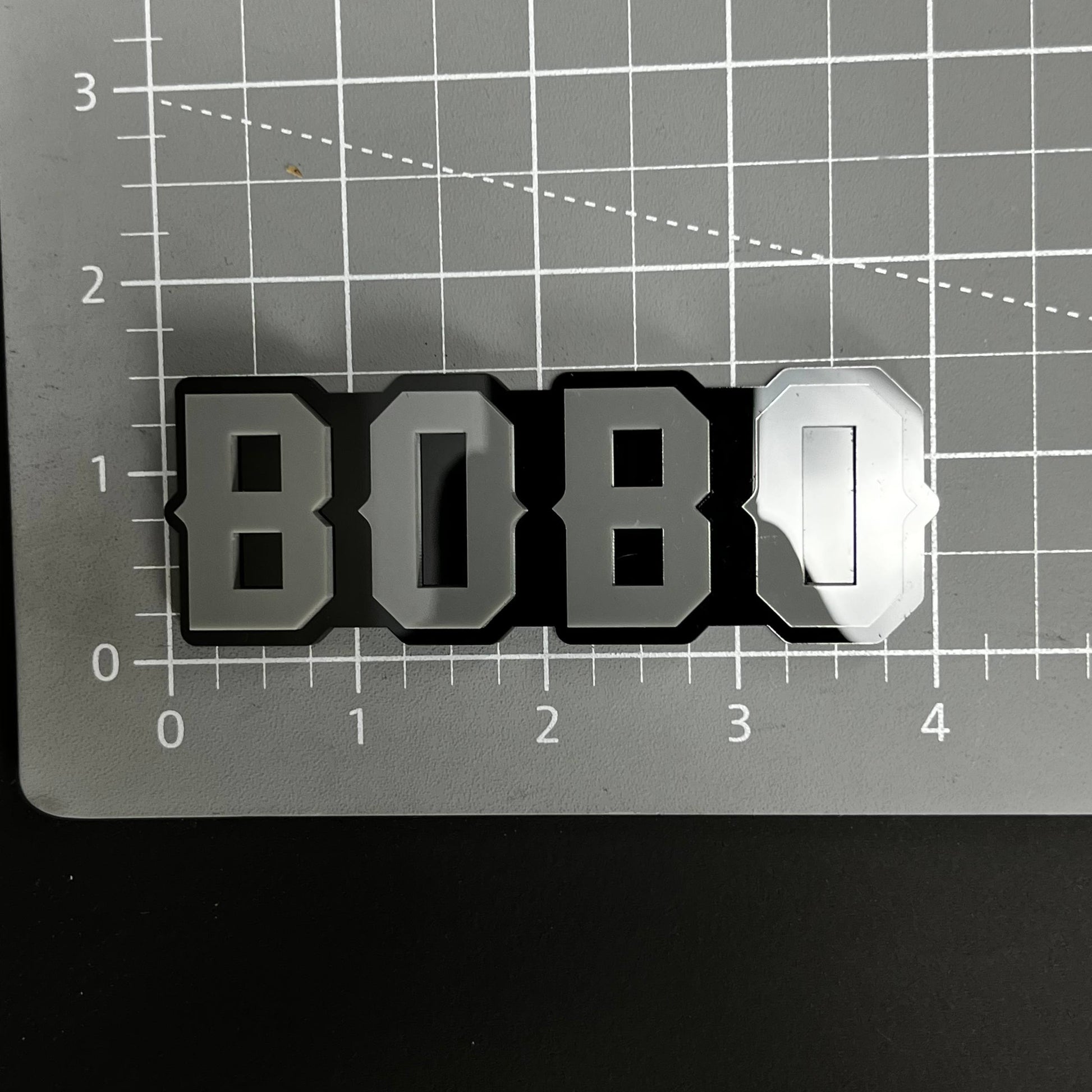 1PC BOBO 3D Acrylic Badge - Car Truck Emblem Fender Tailgate Trunk Sticker