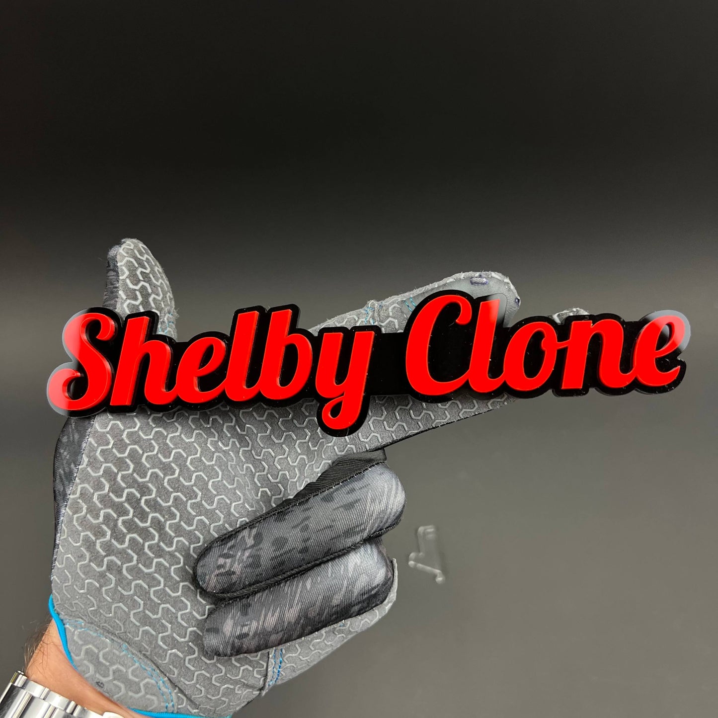 1PC Shelby Clone 3D Acrylic Badge - Car Truck Emblem Fender Sticker