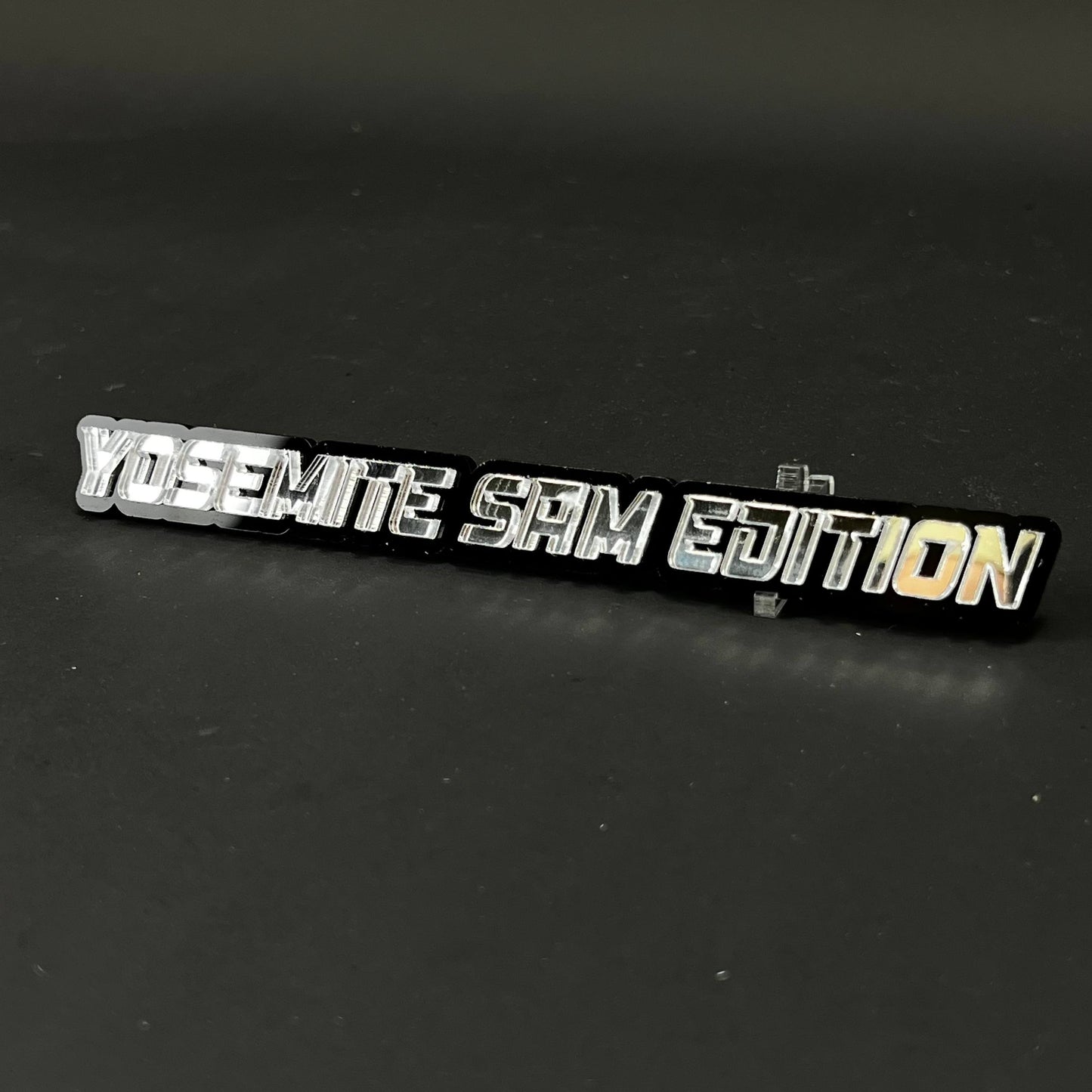 1PC YOSEMITE SAM EDITION 3D Acrylic Badge - Car Truck Emblem Fender Sticker