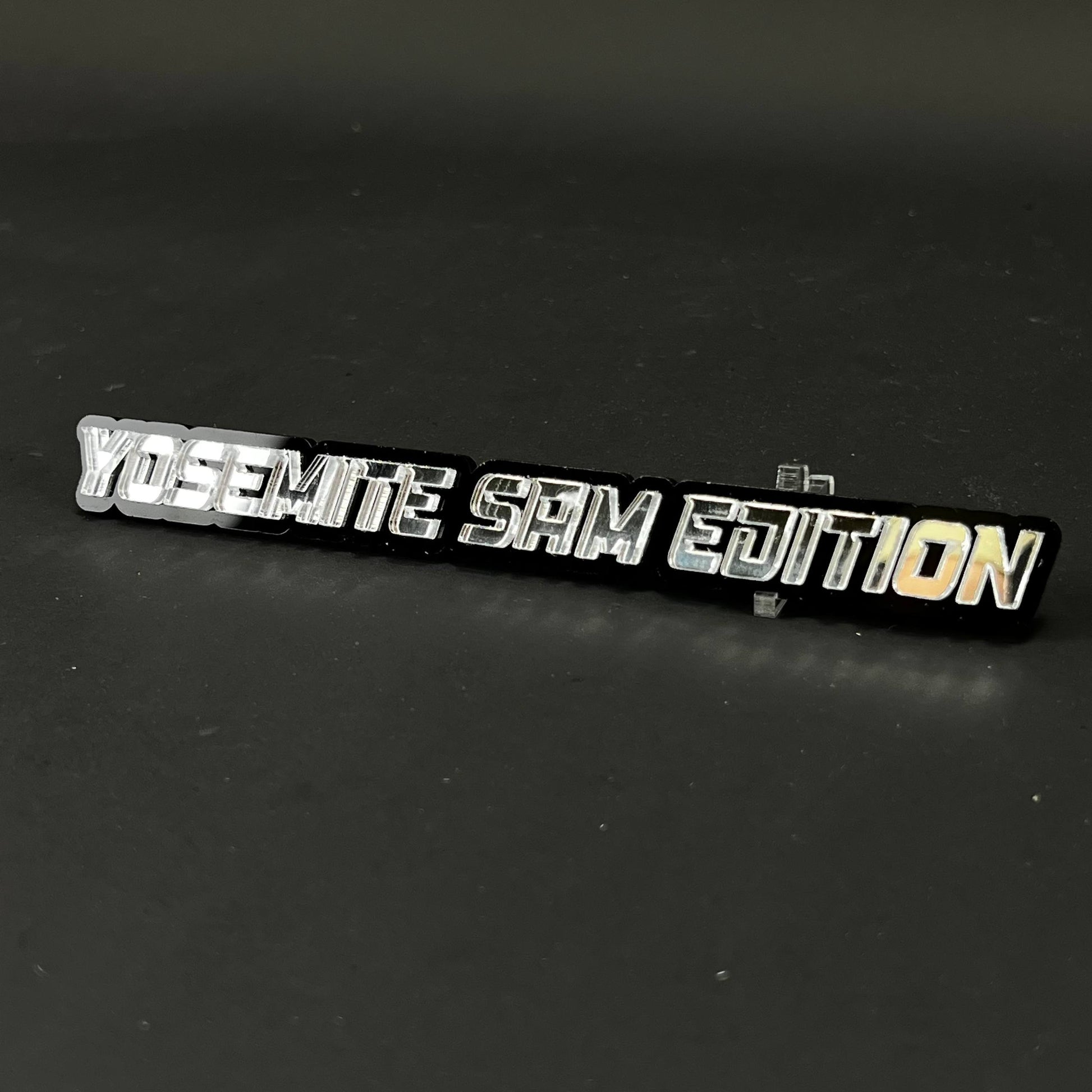 1PC YOSEMITE SAM EDITION 3D Acrylic Badge - Car Truck Emblem Fender Sticker