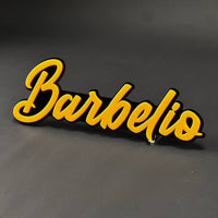 1PC Barbelio 3D Acrylic Badge - Car Truck Emblem Fender Tailgate Trunk Sticker