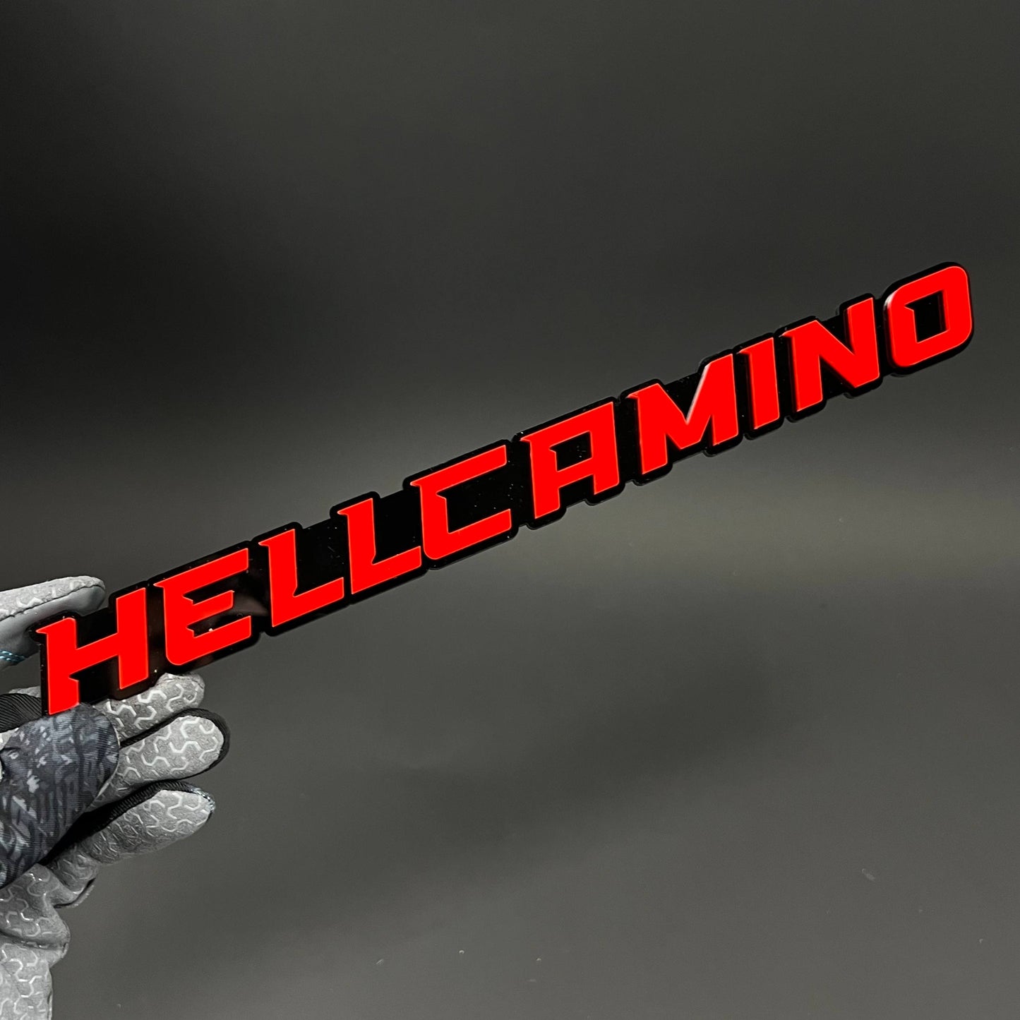 1PC HELLCAMINO 3D Acrylic Badge - Car Truck Emblem Fender Tailgate Trunk Sticker