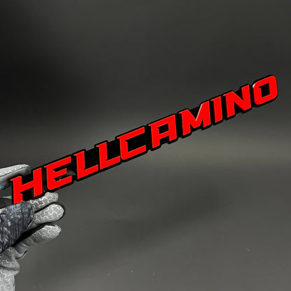 1PC HELLCAMINO 3D Acrylic Badge - Car Truck Emblem Fender Tailgate Trunk Sticker