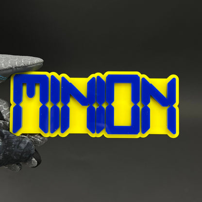 1PC MINION 3D Acrylic Badge - Car Truck Emblem Fender Tailgate Trunk Sticker