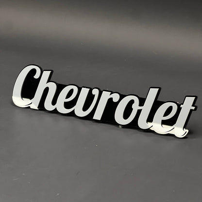 1PC Chevrolet 3D Acrylic Badge - Car Truck Emblem Fender Tailgate Trunk Sticker
