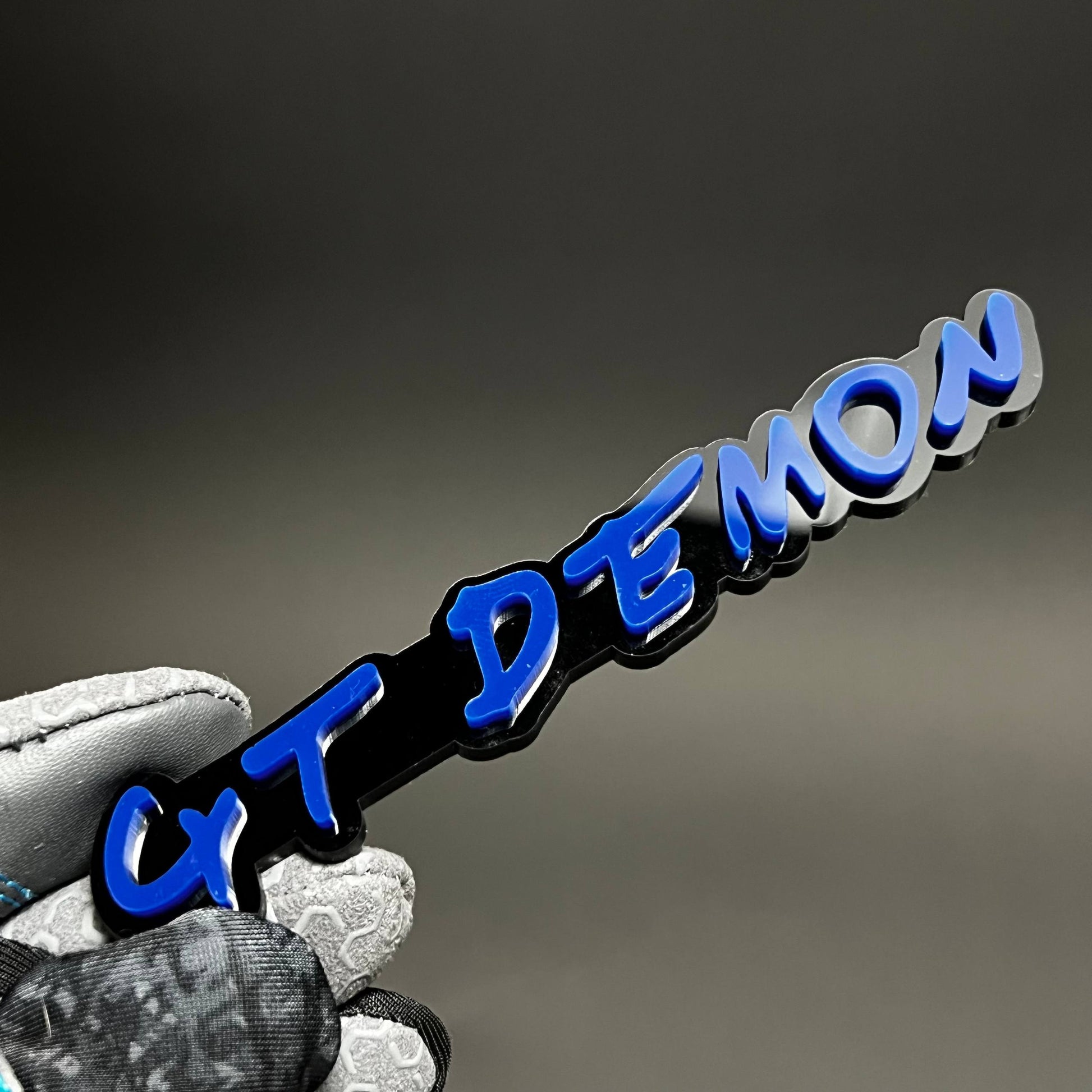 1PC GT DEMON 3D Acrylic Badge - Car Truck Emblem Fender Tailgate Trunk Sticker