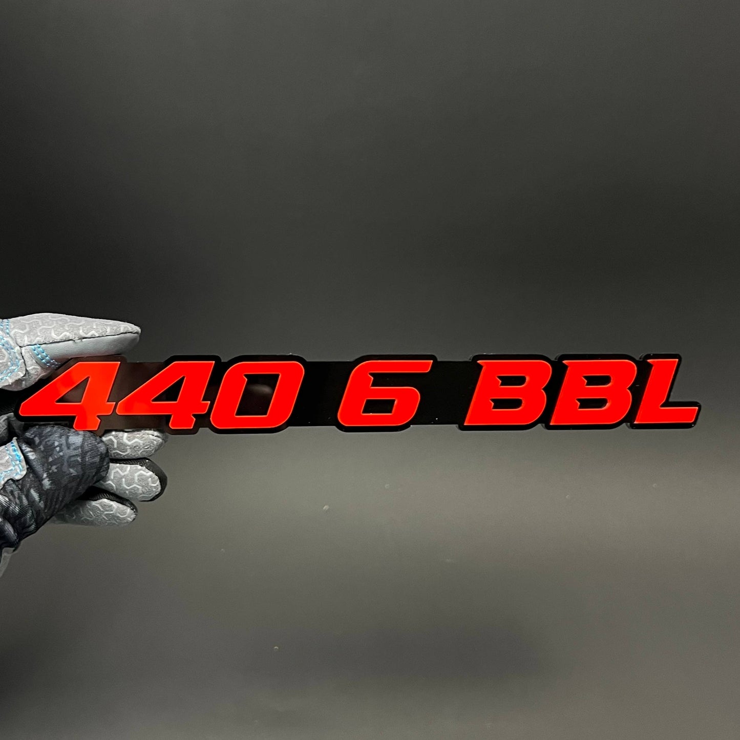 1PC 440 6 BBL 3D Acrylic Badge - Car Truck Emblem Fender Tailgate Trunk Sticker