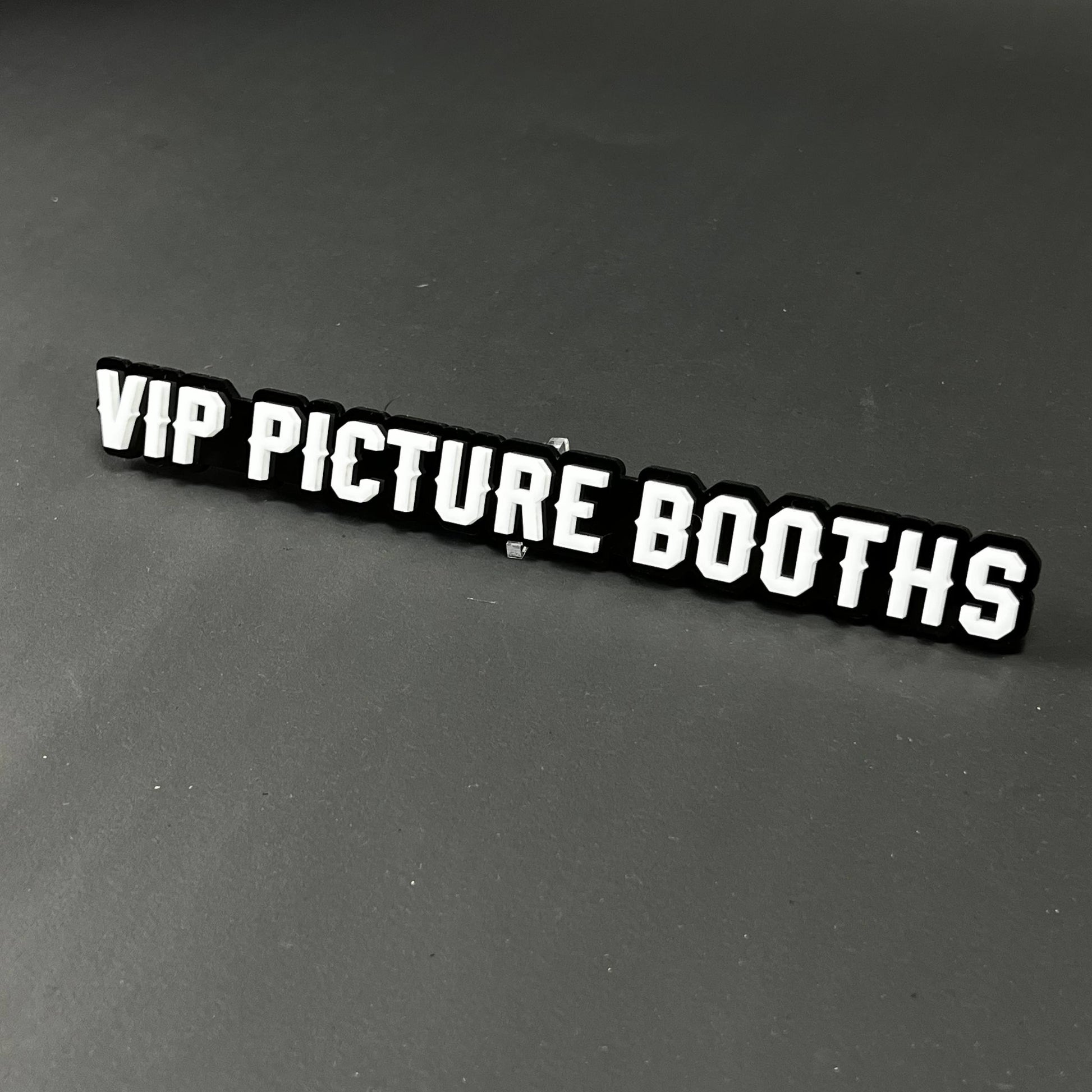 1PC VIP PICTURE BOOTHS 3D Acrylic Badge - Car Truck Emblem Fender Sticker