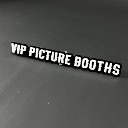 1PC VIP PICTURE BOOTHS 3D Acrylic Badge - Car Truck Emblem Fender Sticker