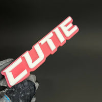 1PC CUTIE 3D Acrylic Badge - Car Truck Emblem Fender Tailgate Trunk Sticker