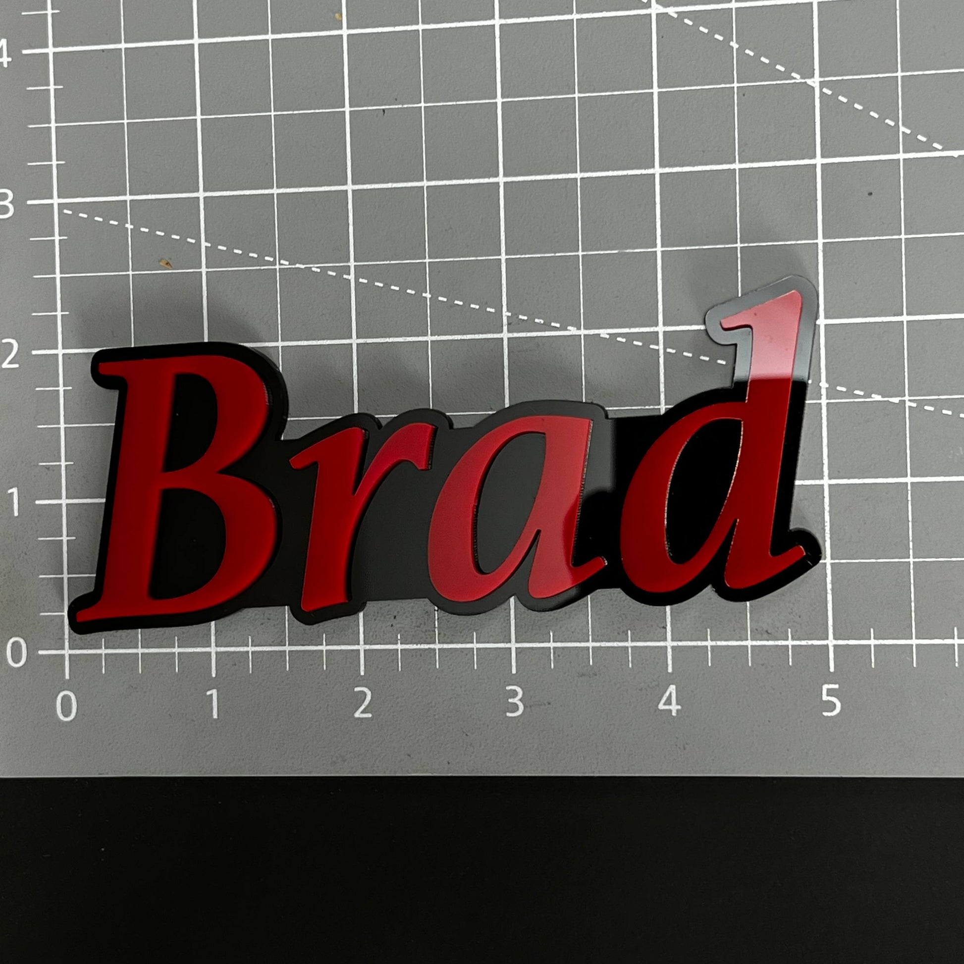 1PC Brad 3D Acrylic Badge - Car Truck Emblem Fender Tailgate Trunk Sticker