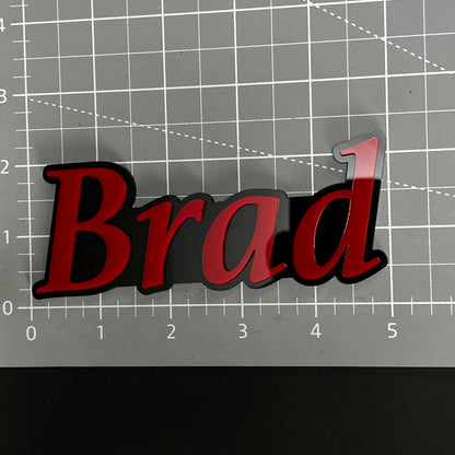 1PC Brad 3D Acrylic Badge - Car Truck Emblem Fender Tailgate Trunk Sticker