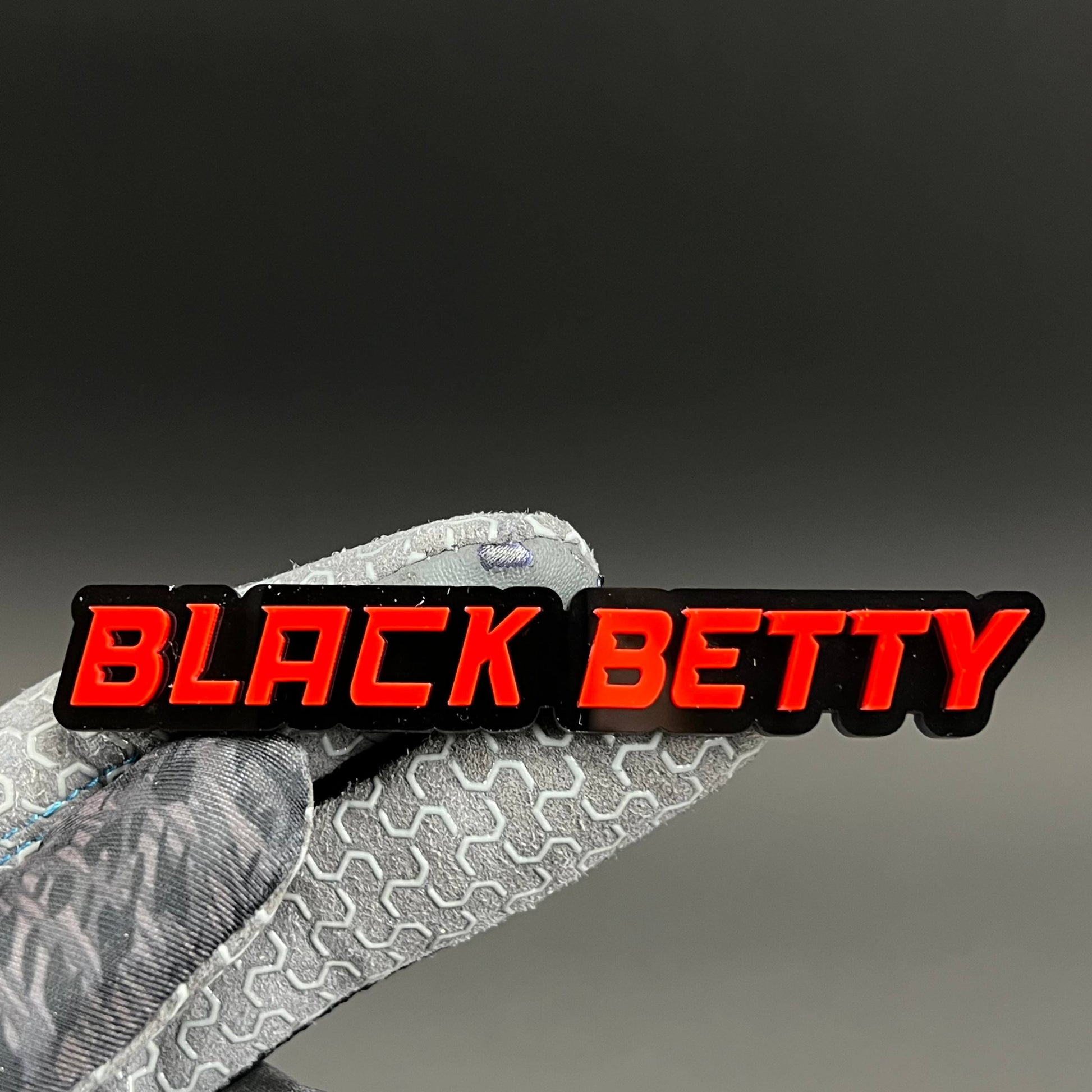 1PC BLACK BETTY 3D Acrylic Badge - Car Truck Emblem Fender Sticker