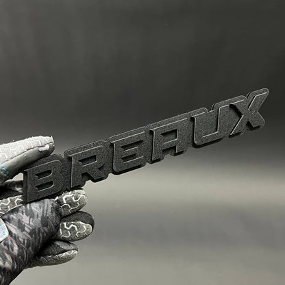 1PC BREAUX 3D Acrylic Badge - Car Truck Emblem Fender Tailgate Trunk Sticker