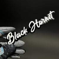 1PC Black Hornet 3D Acrylic Badge - Car Truck Emblem Fender Sticker