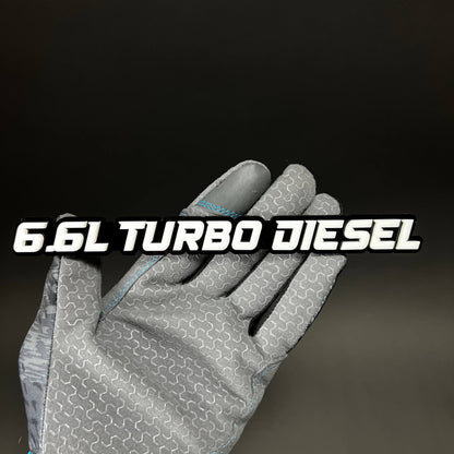 1PC 6.6L TURBO DIESEL 3D Acrylic Badge - Car Truck Emblem Fender Sticker