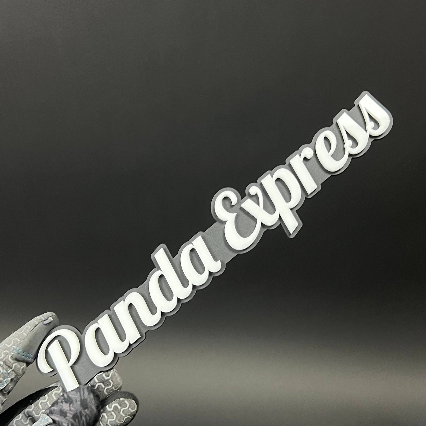 1PC Panda Express 3D Acrylic Badge - Car Truck Emblem Fender Sticker