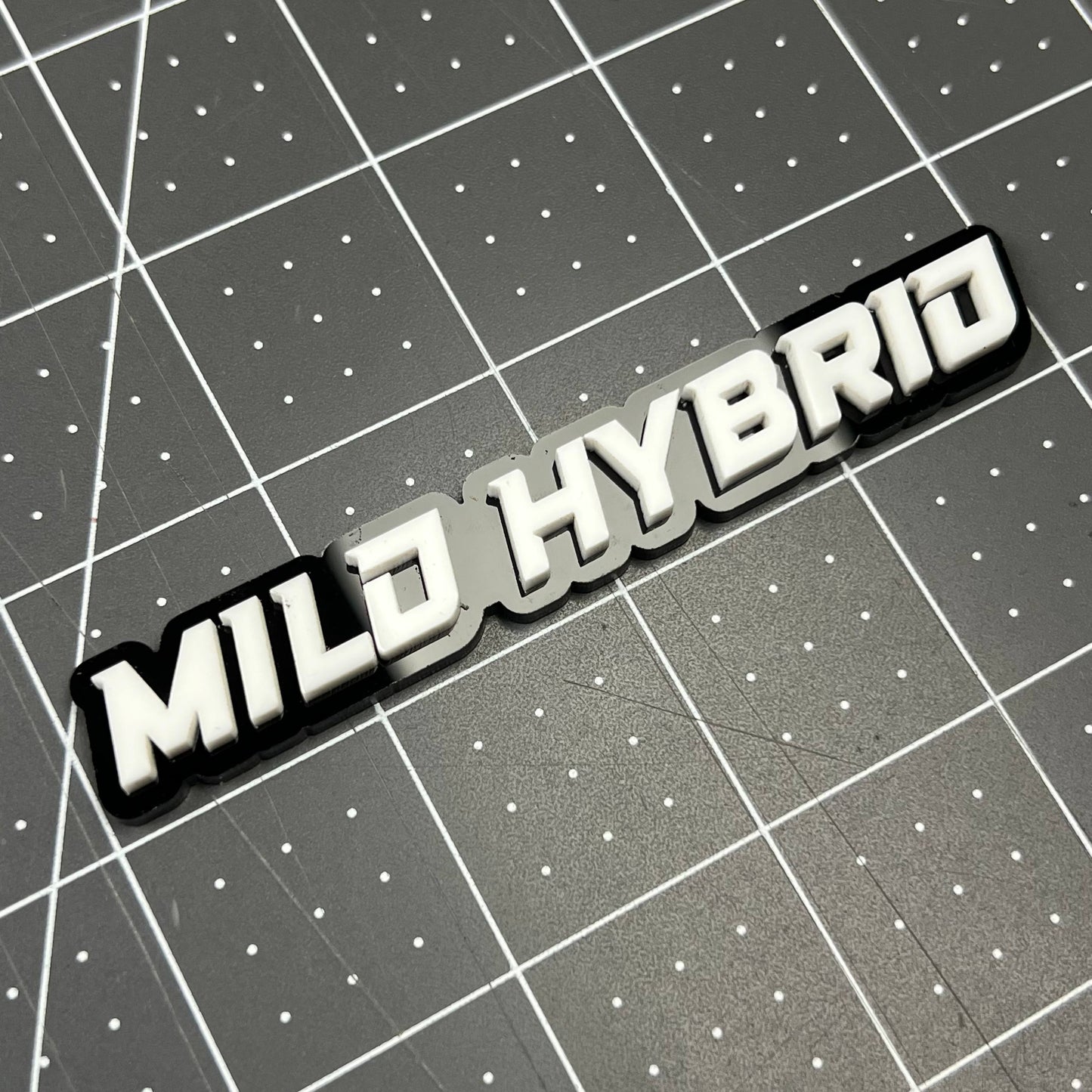 Mild Hybrid 3D Acrylic Badge - Car Truck Emblem Fender Tailgate Trunk Sticker