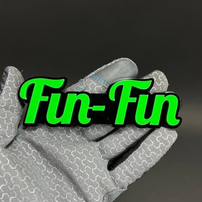 1PC Fin-Fin 3D Acrylic Badge - Car Truck Emblem Fender Tailgate Trunk Sticker