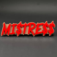 1PC MI$TRE$$ 3D Acrylic Badge - Car Truck Emblem Fender Tailgate Trunk Sticker