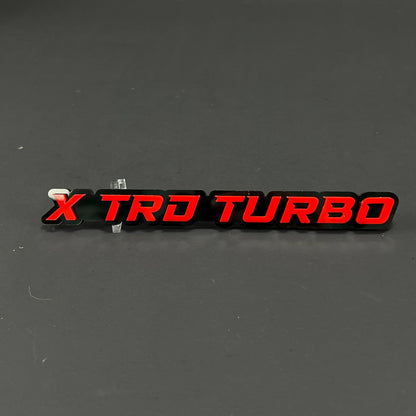 1PC X TRD TURBO 3D Acrylic Badge - Car Truck Emblem Fender Sticker